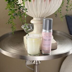 The Smell of Spring Room Fragrance Spray and Candle Set - Pink and White